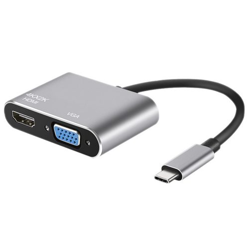 2 in 1 USB-C Hub to 4K HDMI VGA Docking Station Enhance Your Laptop’s Performance with USB3.0