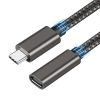 GEN2 USB 3.1 PD 60W Type C Extension Male to Female Fast Charging Cable