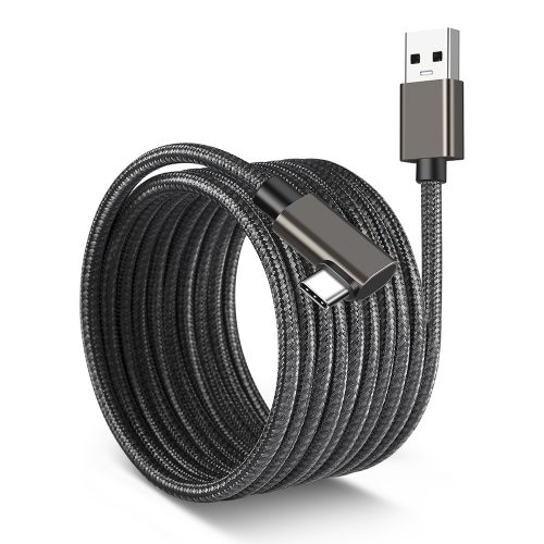 USB 3.0 to type C male VR cable 90 degree right USB A to USB C charging cable