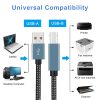 USB Printer Cable Nylon Braided Premium Durable USB 2.0 Type A Male to B Male Scanner Cable