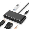 Type C hub expansion dock 5 in 1 multi-function computer converter USB-C to HDMI VGA audio