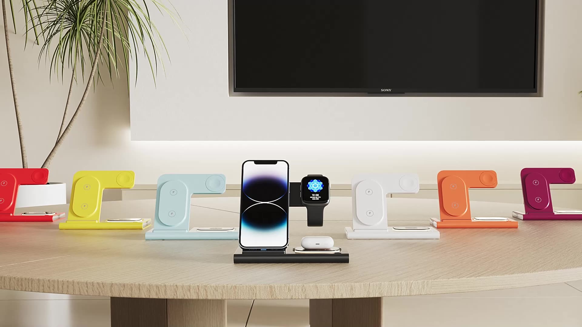 Amazon's best-selling three-in-one wireless charger supports fast charging and multi-function wireless charging