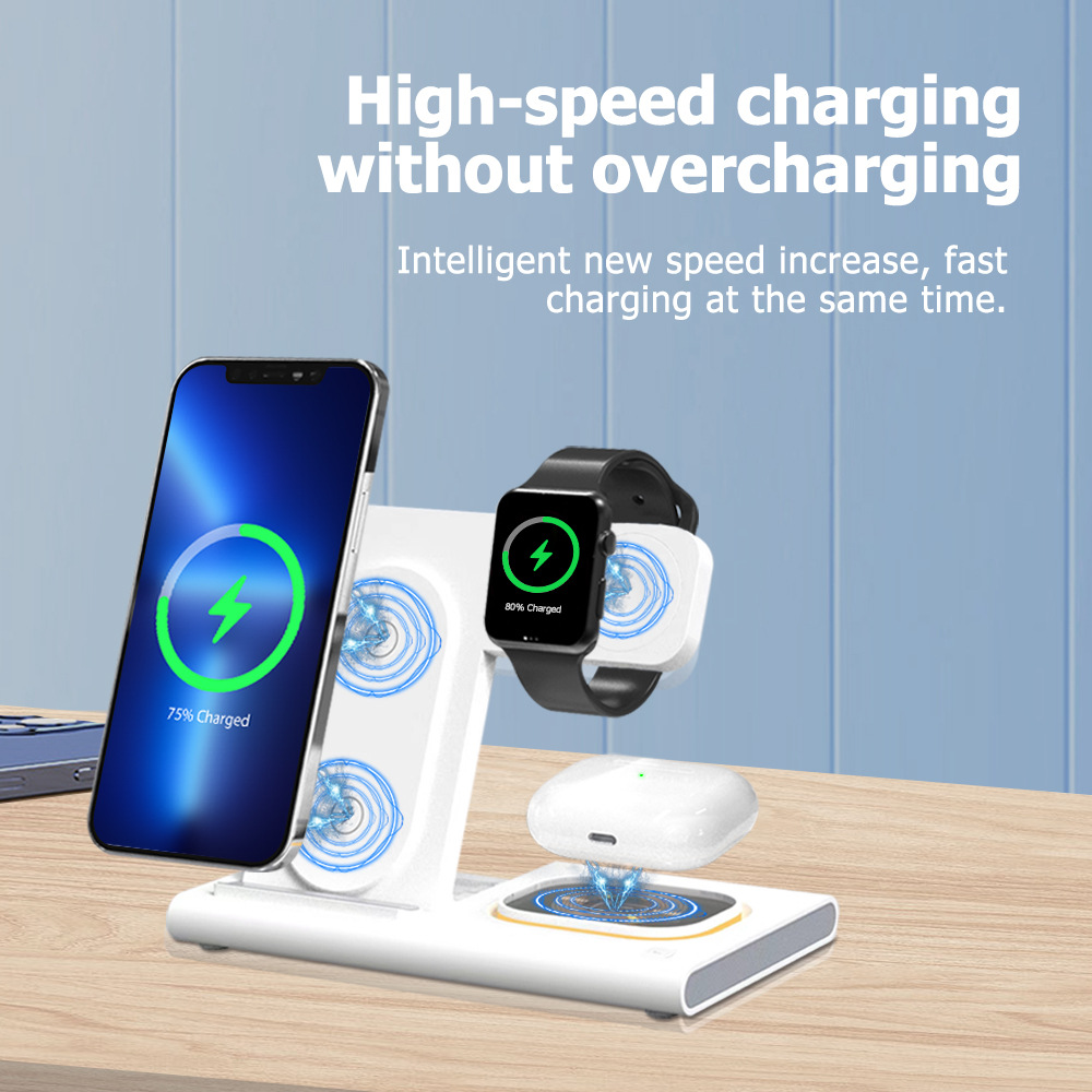 Amazon's best-selling three-in-one wireless charger supports fast charging and multi-function wireless charging