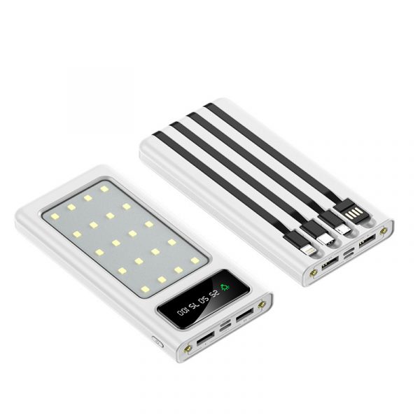 20000 mAh outdoor camping light with built-in power bank 30000 mAh large capacity portable mobile power bank