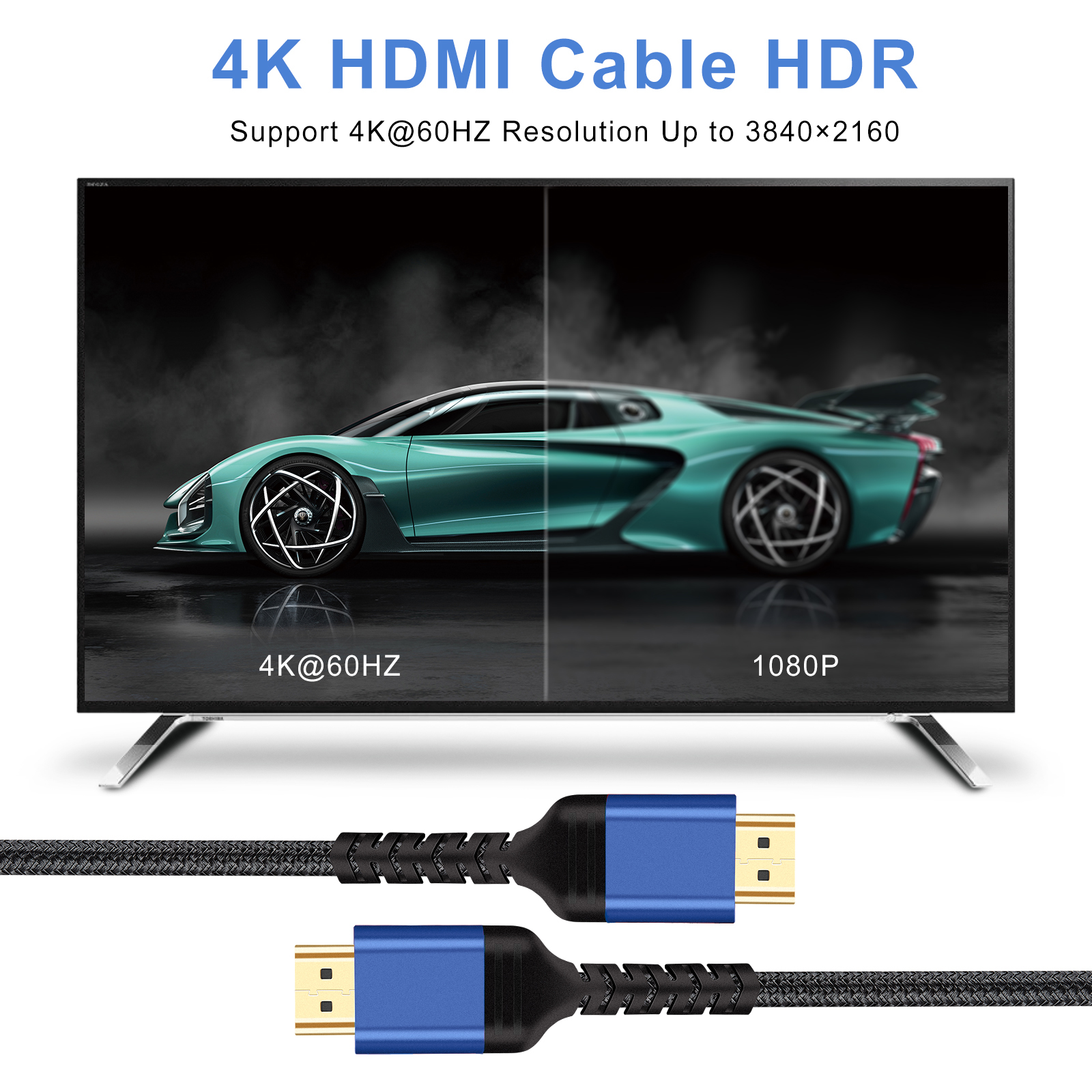 HDMI 2.0 High Speed 3D 4K 60 Hz Gold Plated HDMI 2.0 Cable for HDTV Ultra HD HDMI 2.0 Male to Male Cable